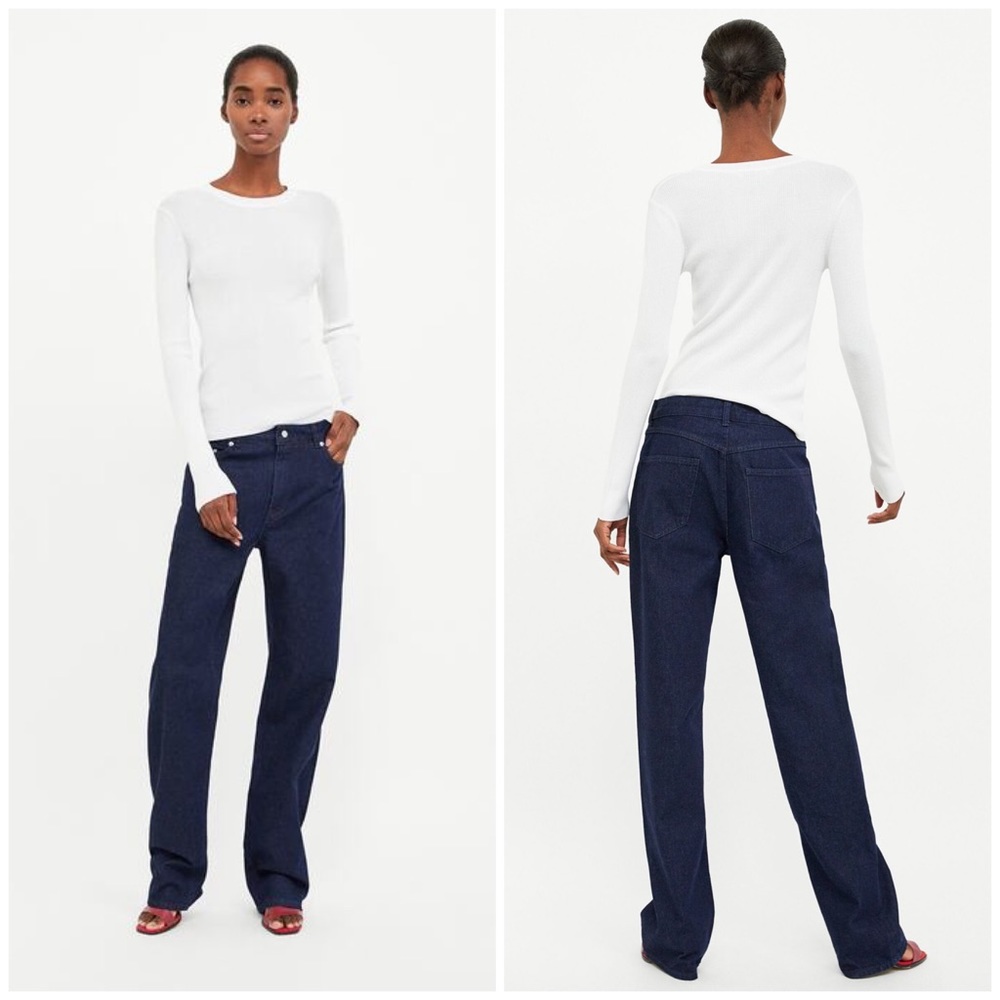 Zara | The Heritage Straight High Waist Jeans - Picture 8 of 8
